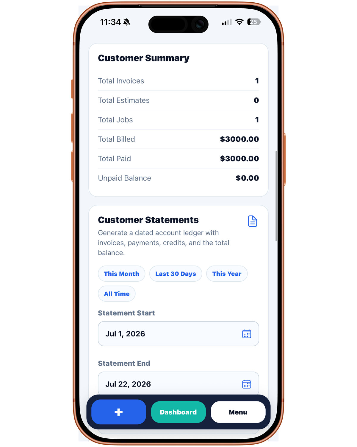 WP Labs: Invoice customer details screen