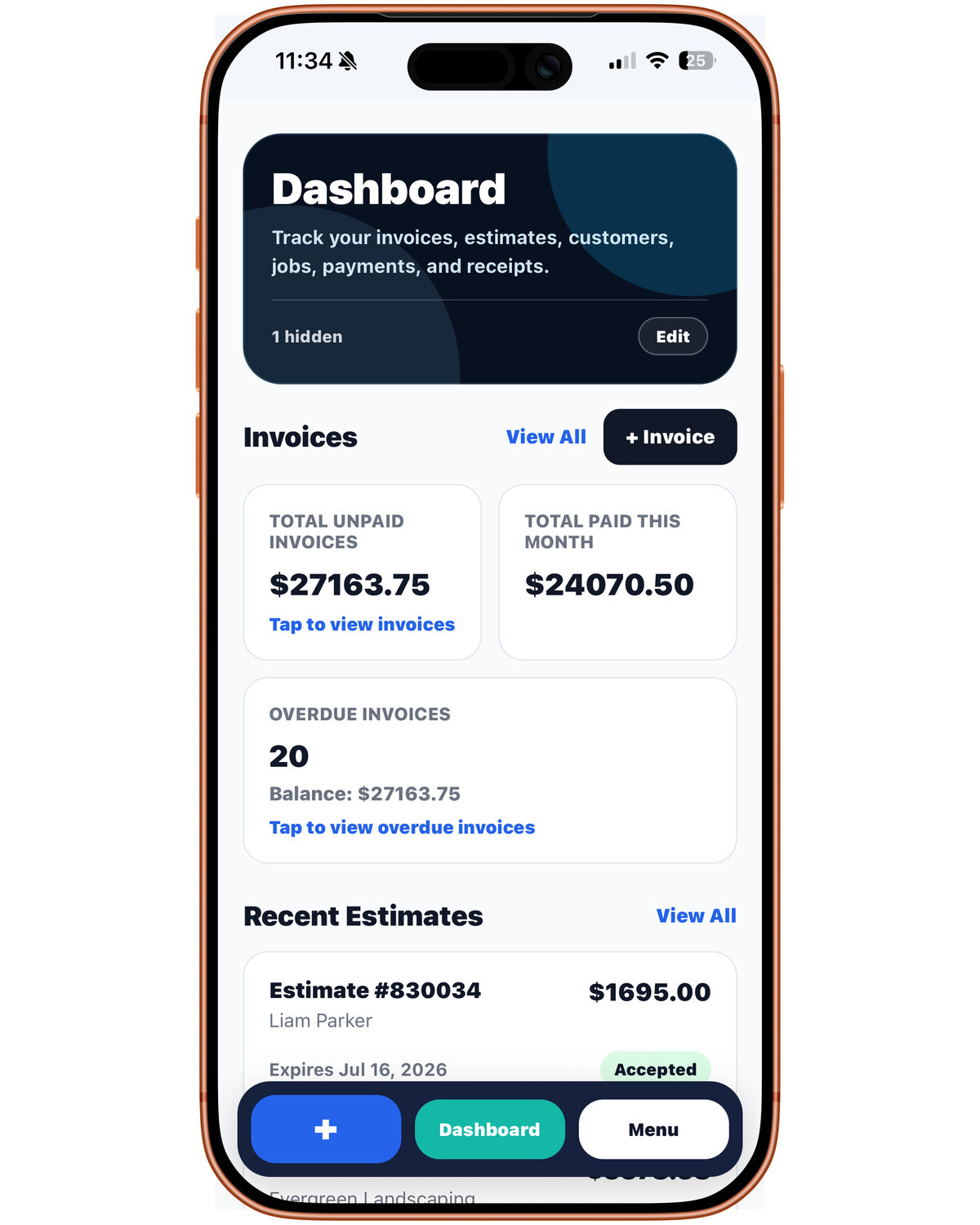 WP Labs: Invoice dashboard for contractors and freelancers